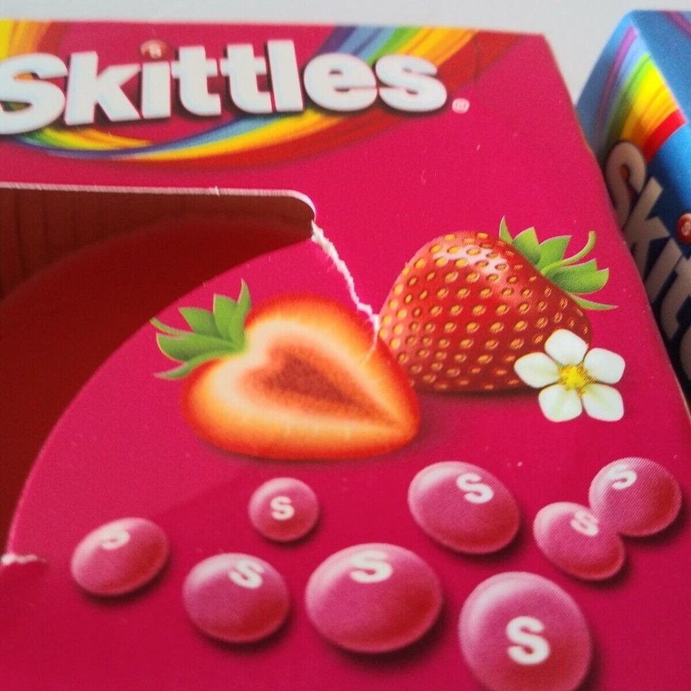 2016 Skittles Scented Raspberry Strawberry Candles Glass Holder - Picture 6 of 9